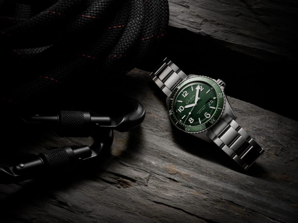 The new Glashütte Original SeaQ Panorama Date Reed Green delivers more than your typical diver