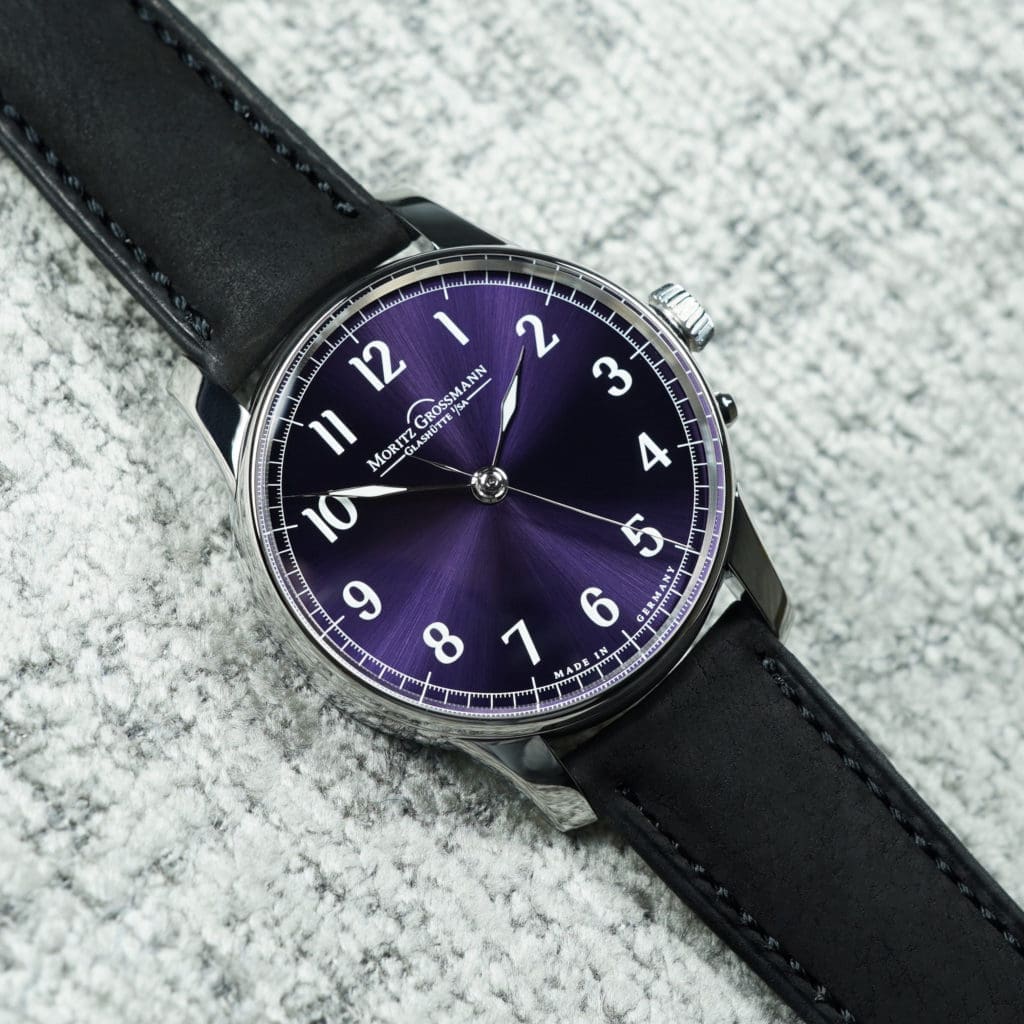 No, the dial of the Moritz Grossmann Central Second Purple isn’t a pigment of your imagination