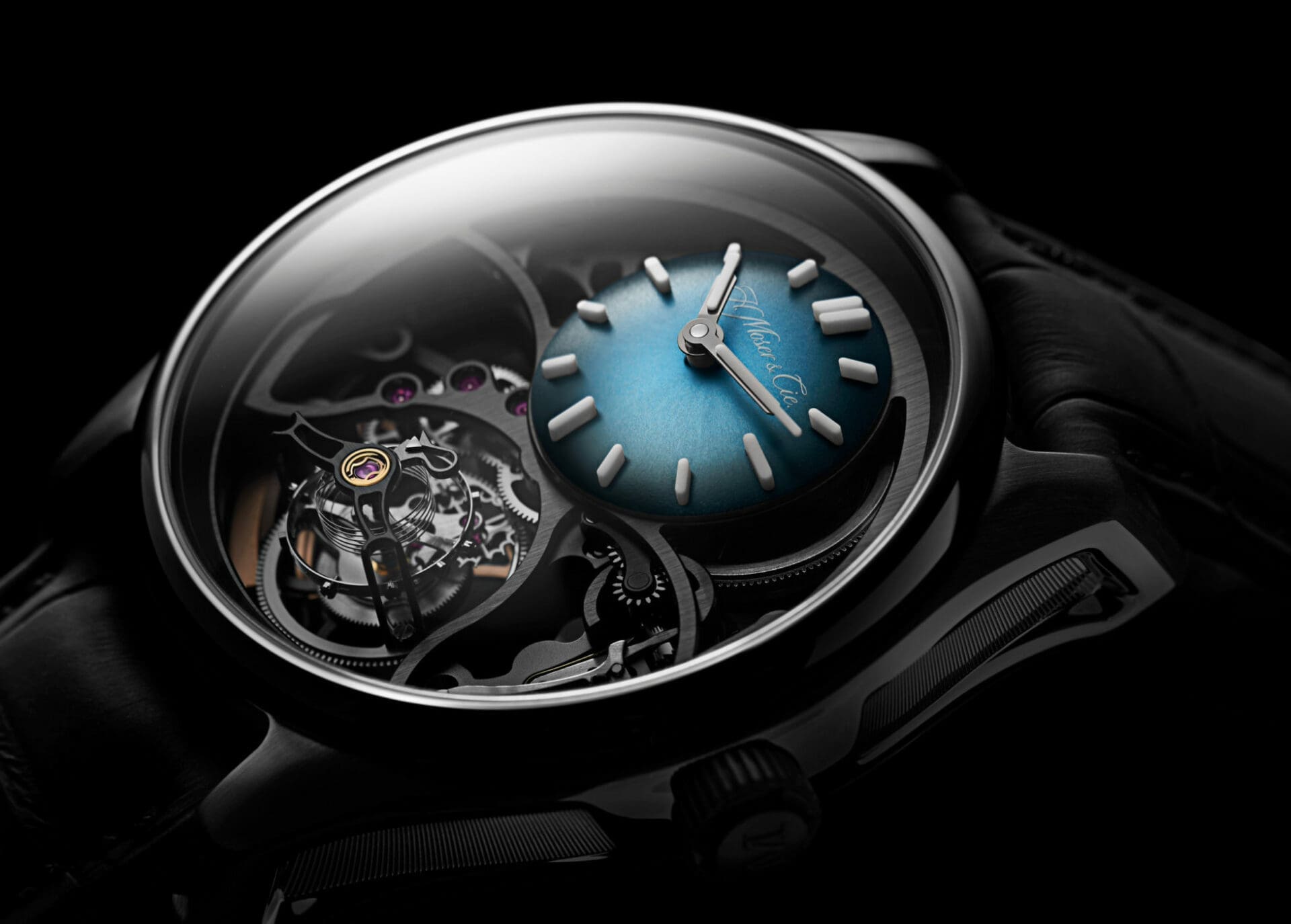 H. Moser Cie. Pioneer Cylindrical Tourbillon Skeleton