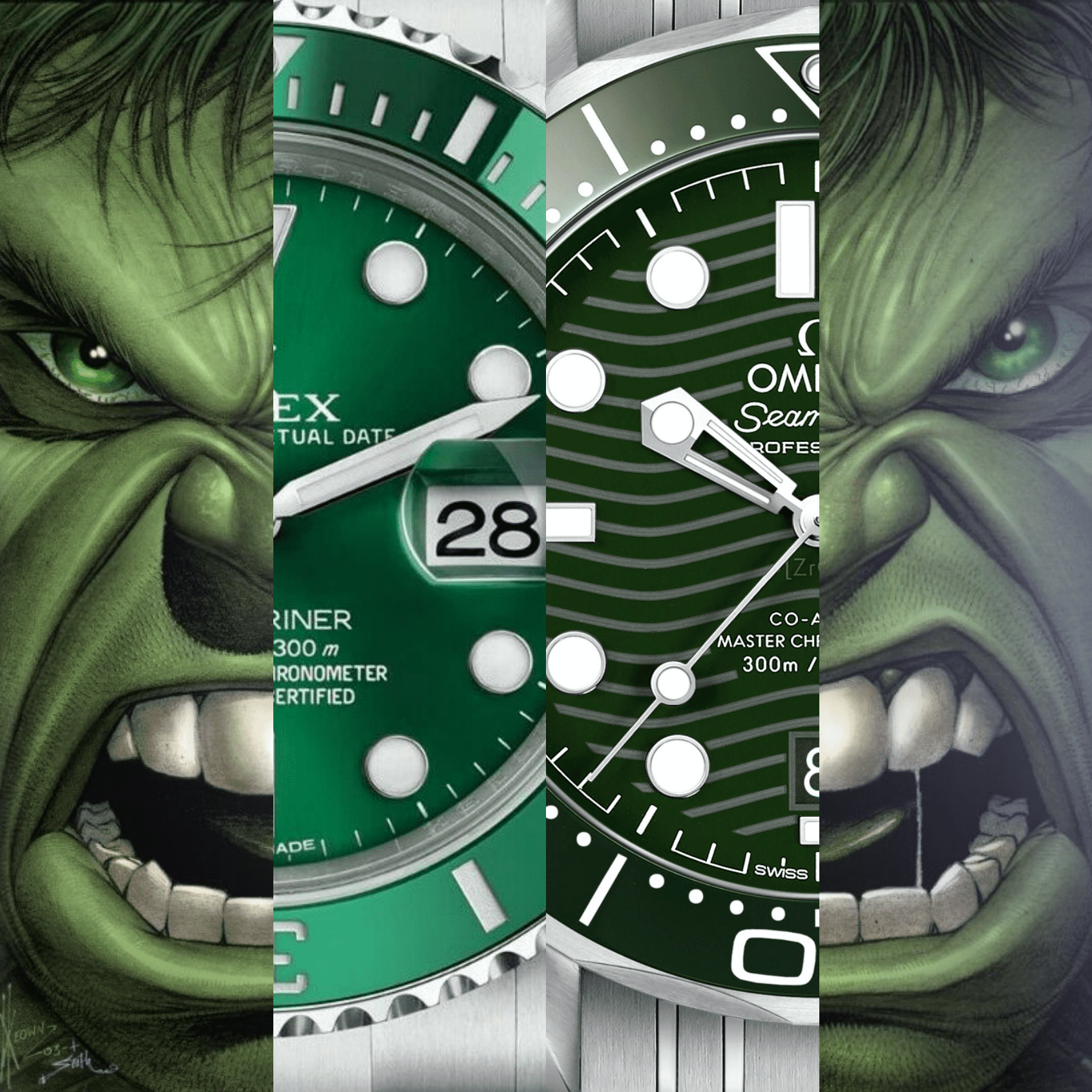 Hulk vs Hulk: How the new green Omega Seamaster Professional smashes differently