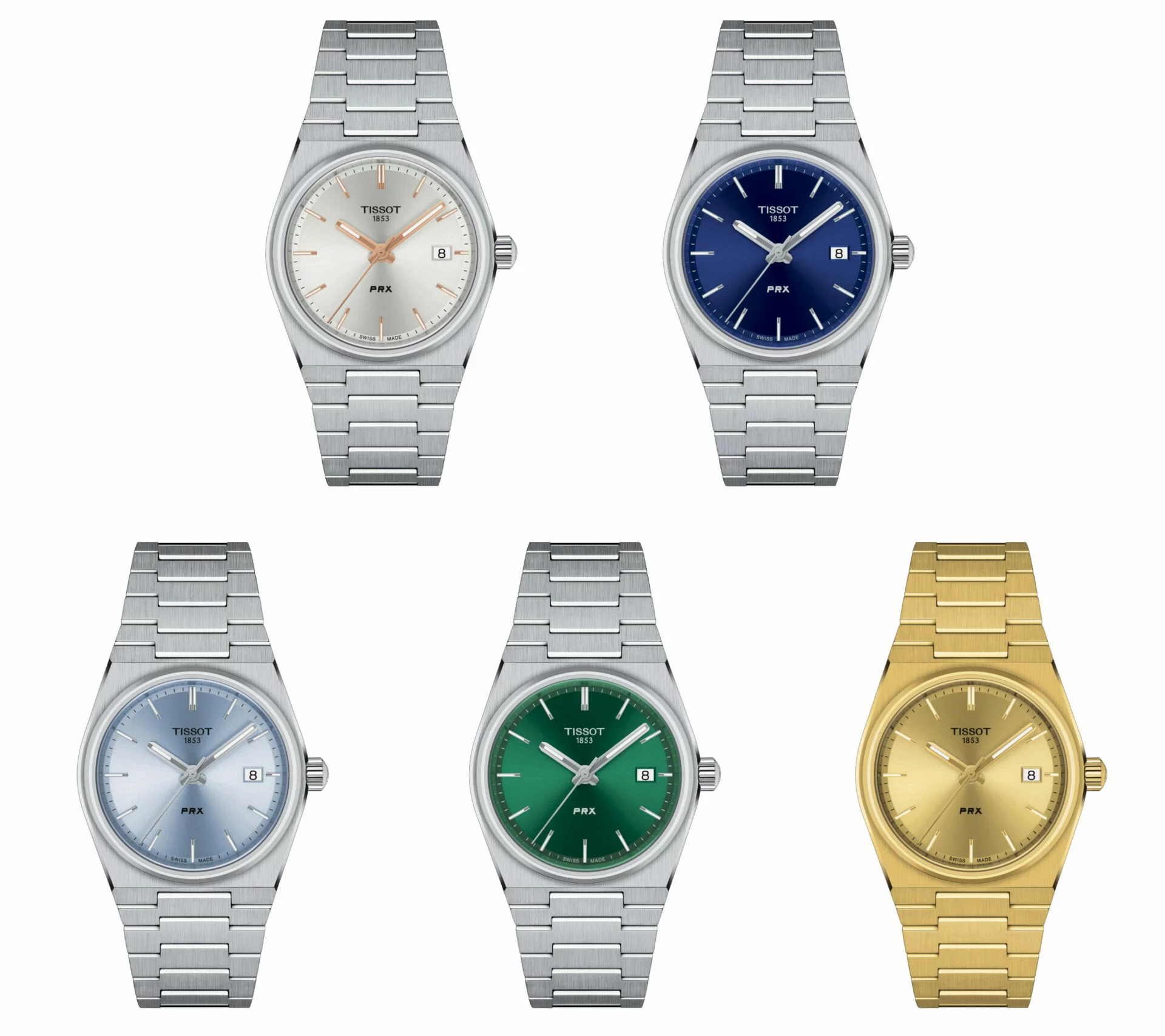 INTRODUCING Five new Tissot PRX 35mm pieces get a bold new look