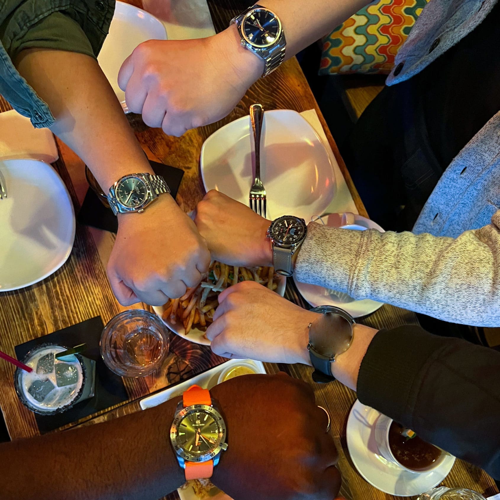 FRIDAY WIND DOWN: Nothing like a good ol’ impromptu watch meetup