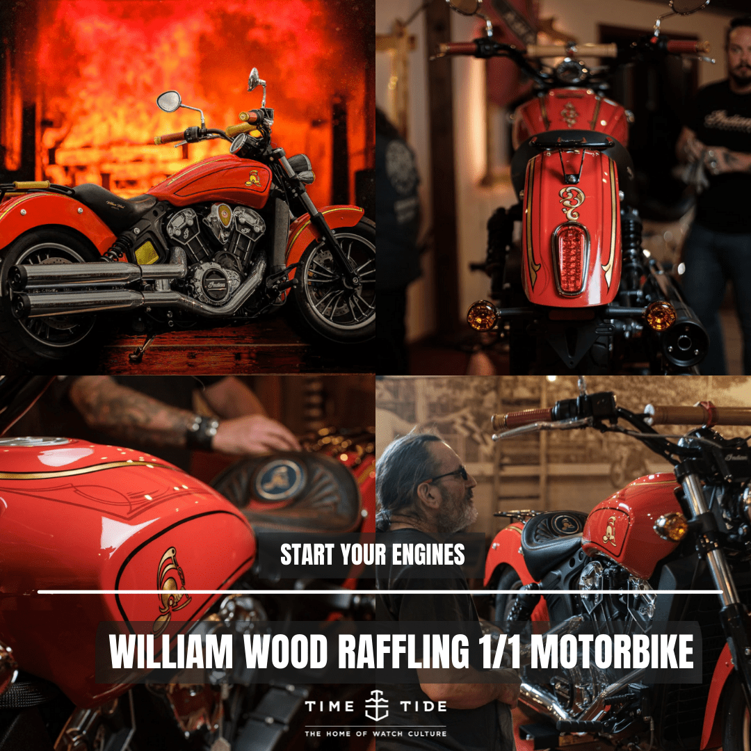 William Wood is raffling a motorbike, we also raffled a motorbike. Which one is better?