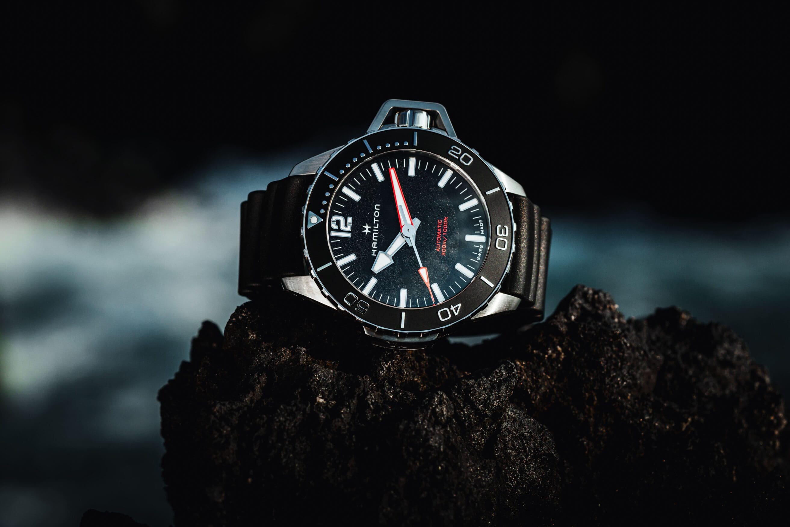 INTRODUCING: The Hamilton Khaki Navy Frogman Automatic 46mm is a supersized tool watch that’s built for action