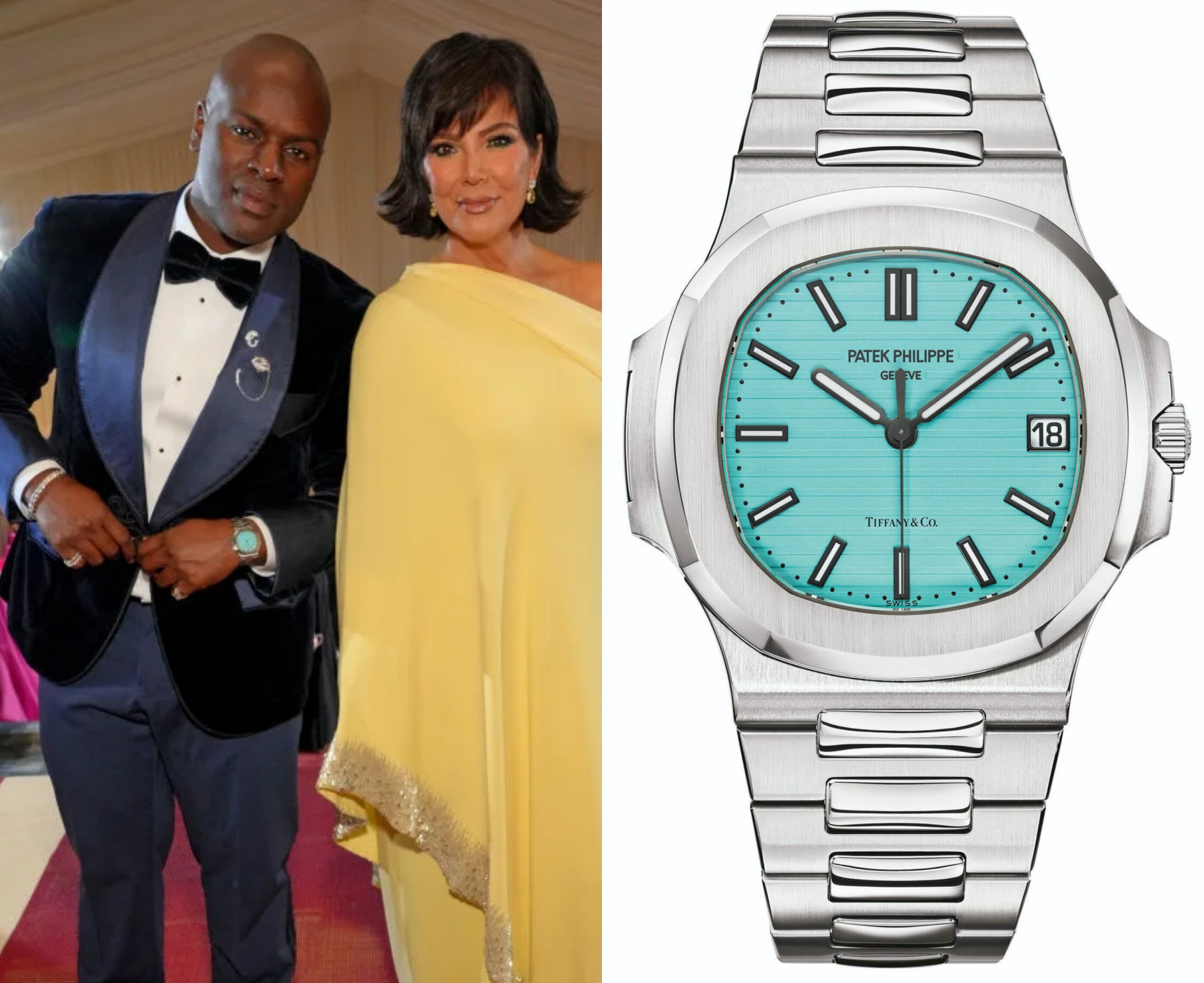 Corey Gamble, watch and bracelet detail, arrives at the launch of OUE  News Photo - Getty Images