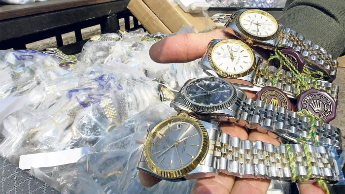counterfeit Rolex watches seized