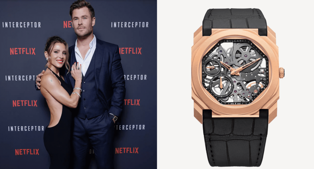 Chris Hemsworth shows how to do the red carpet right with a Bulgari Octo Finissimo Skeleton