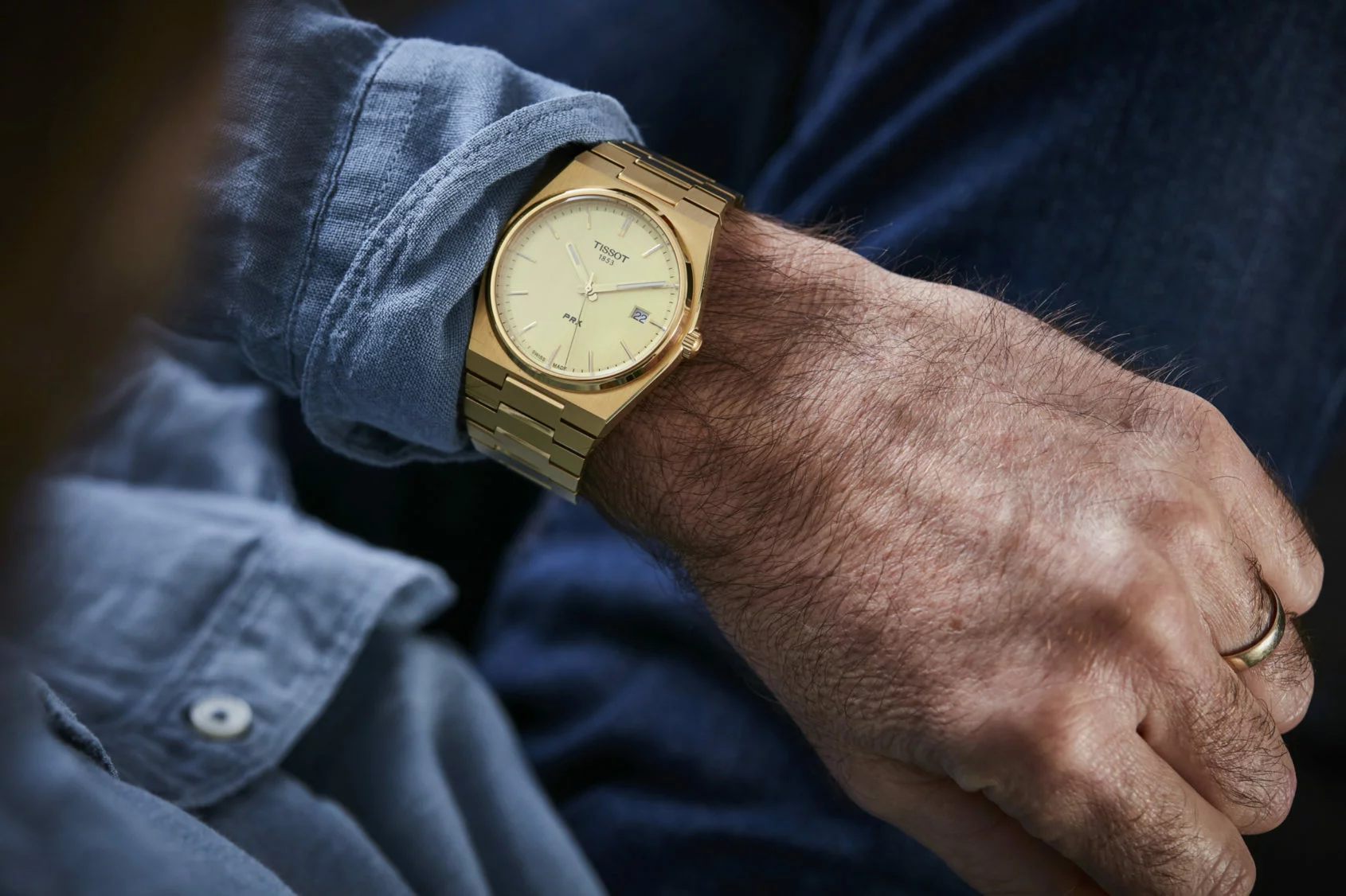 HANDS ON The Tissot PRX Gold Quartz