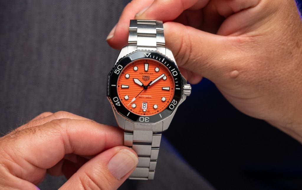 A professional look for the TAG Heuer Orange Diver