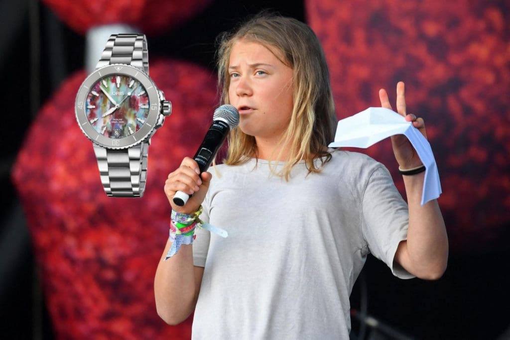 Fantasy Watch Ambassador: Swedish activist Greta Thunberg with climate conscious Oris