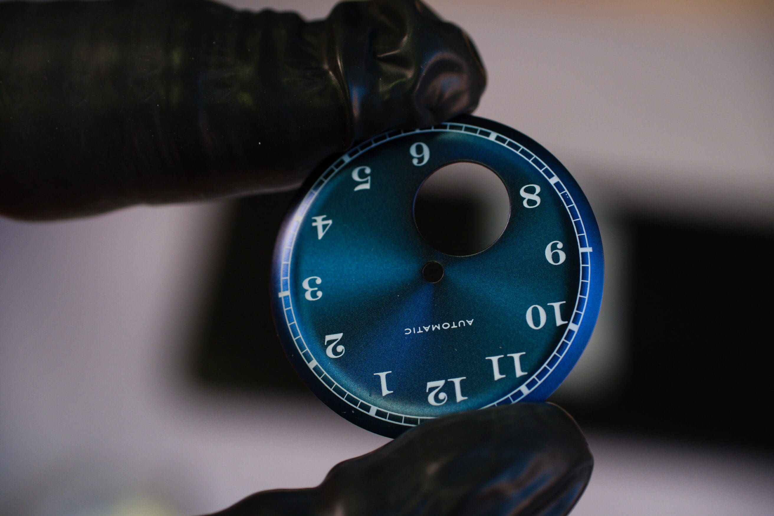 DIY Watch kit closeup of watch face.