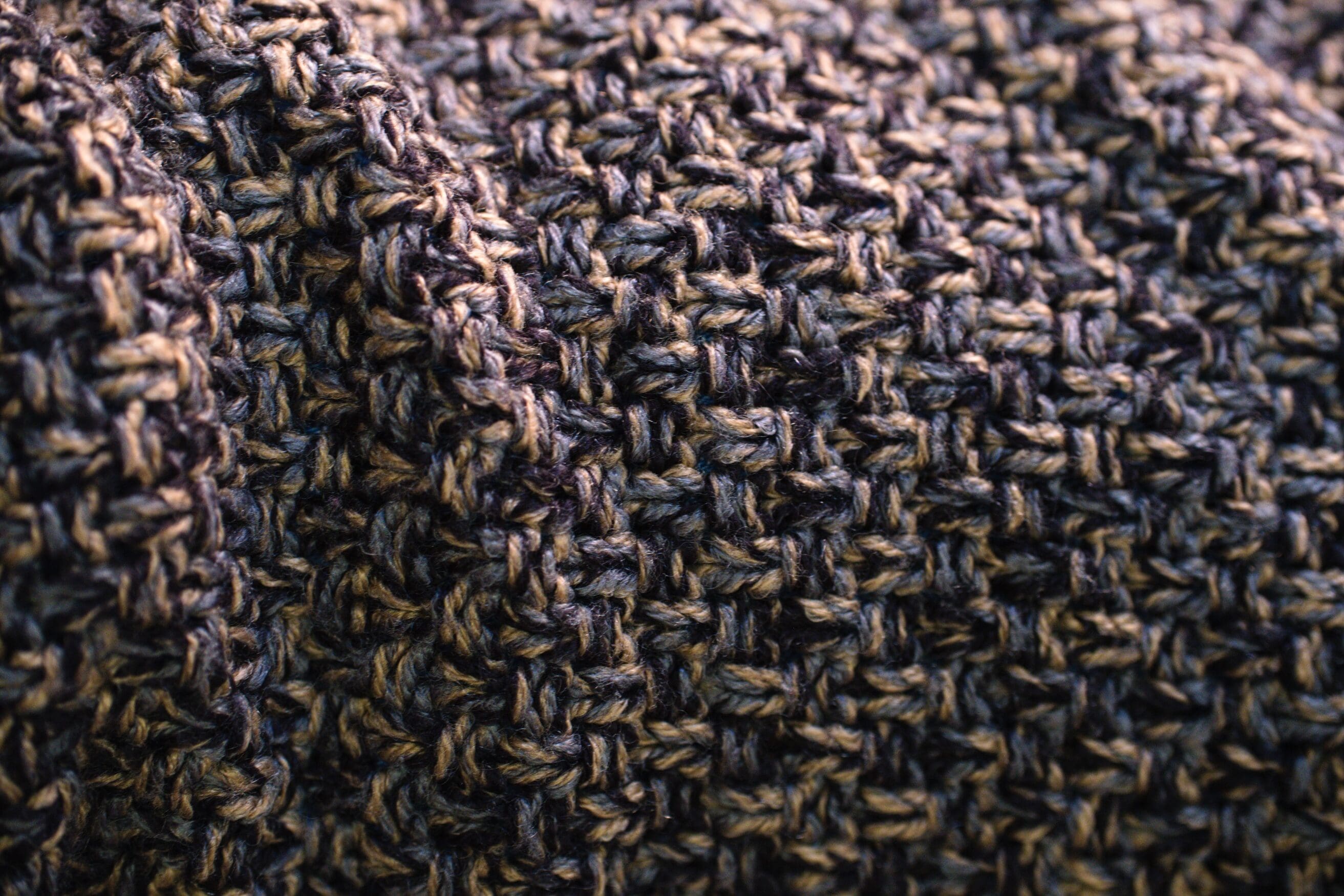 Purple brown knitted sweater