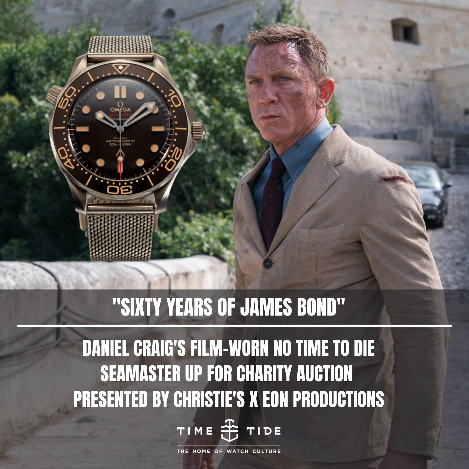 Daniel Craig's Seamaster from No Time to Die to be auctioned for charity
