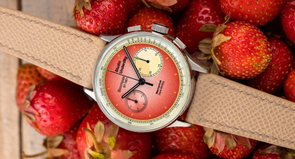 Studio Underd0g unveils Strawberries & Cream Chronograph inspired by Wimbledon snack