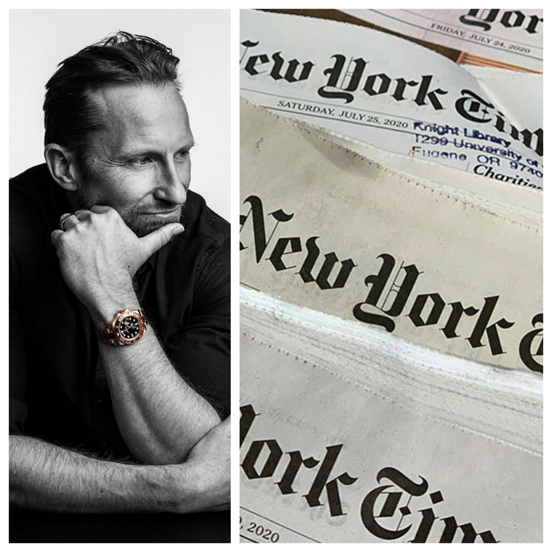 We can’t believe that Andrew said this about watches in the New York Times