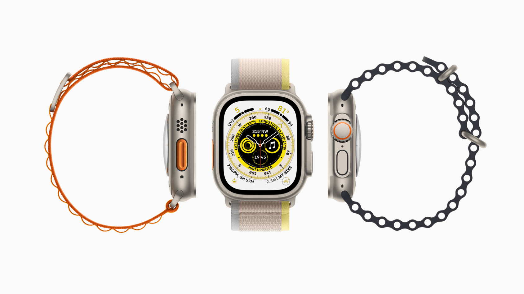 Apple Watch Ultra 49mm Titanium Polished with Orange Button and