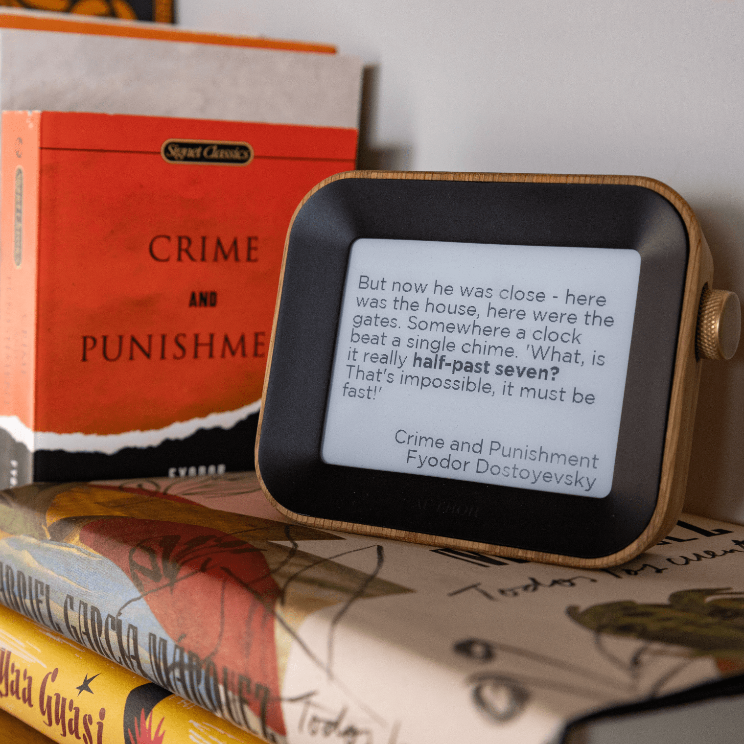 The Author Clock is a (literally) novel way to read time
