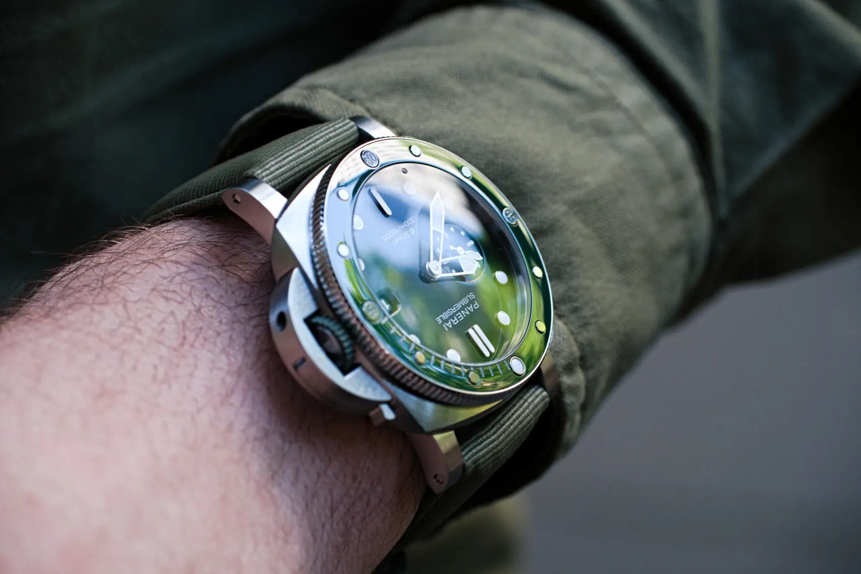 Panerai submersible online verde