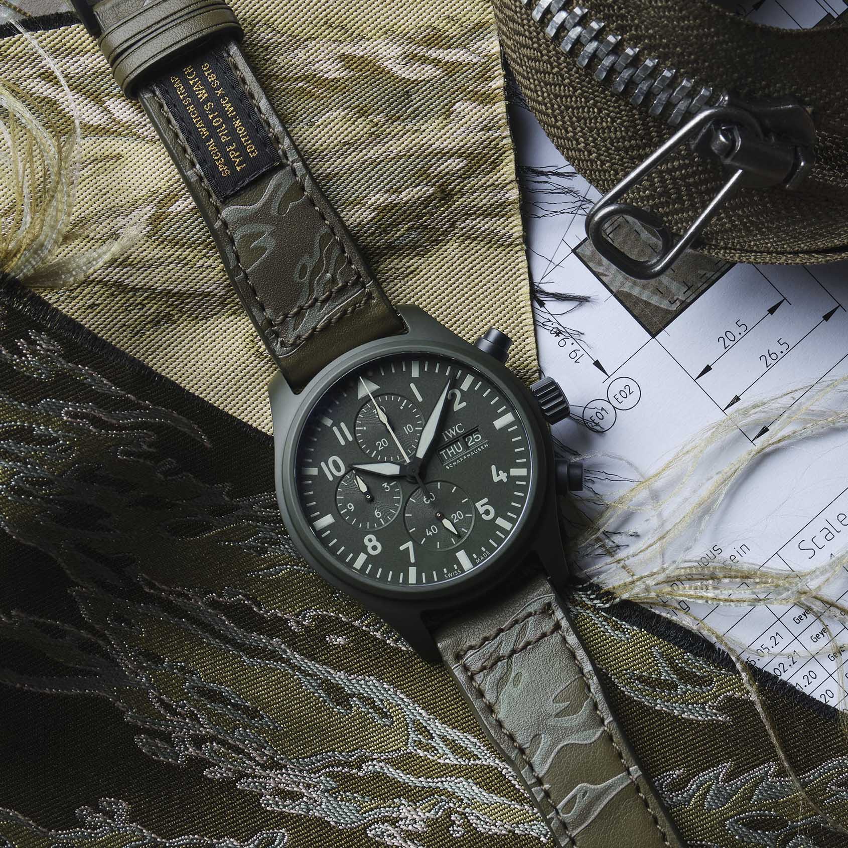 IWC collaborate with Mr Sabotage on special-edition camouflage strap