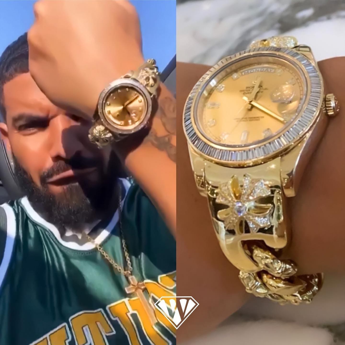 Rich Flex Drake 21 Savage who has the better watch collection