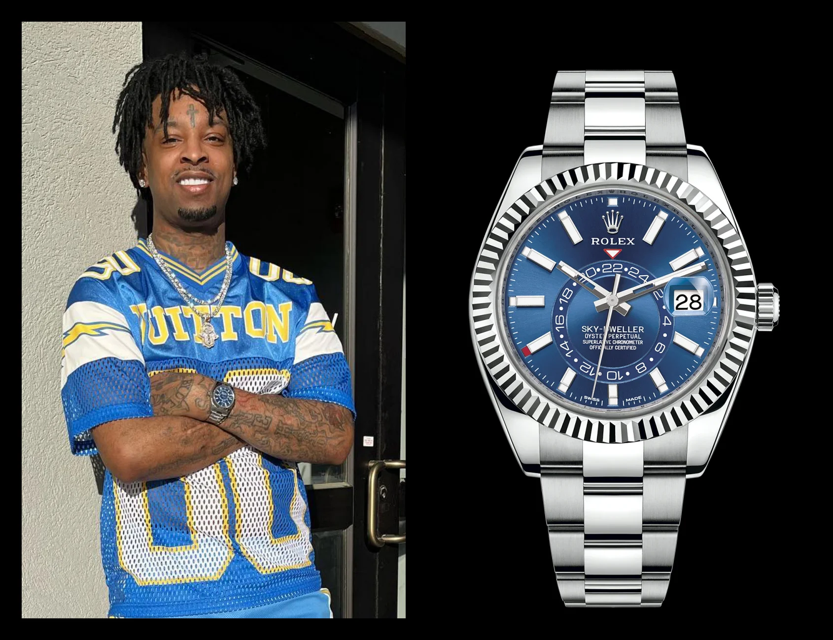 Rich Flex Drake 21 Savage who has the better watch collection