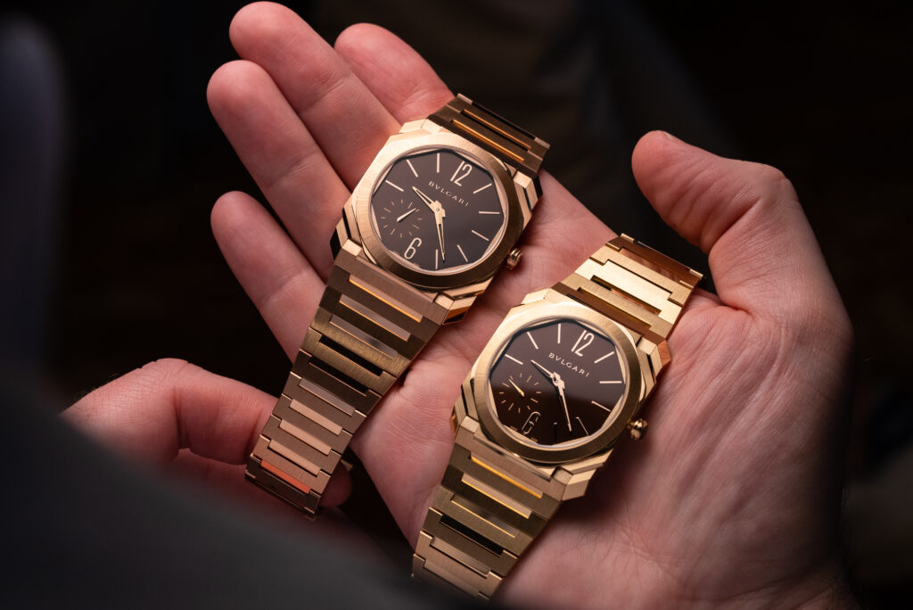 VIDEO: The new precious and polished Bulgari Octo Finissimo watches in rose and yellow gold