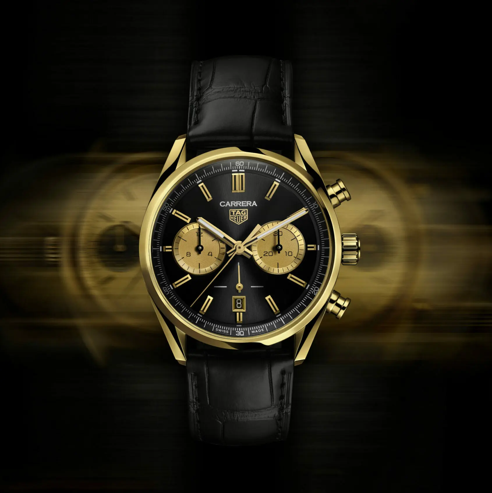 The new TAG Heuer Carrera in yellow gold is a gentleman's racing chrono -  Time and Tide Watches