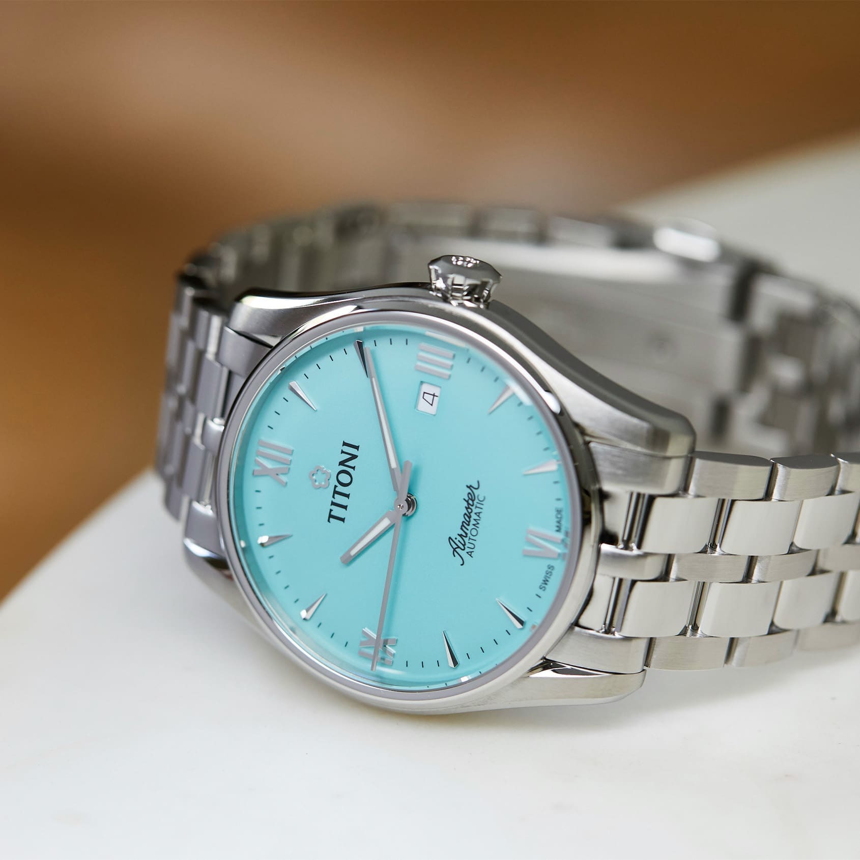 HANDS-ON: The Titoni Airmaster delivers classic vibes and a dial in ‘glacier turquoise’