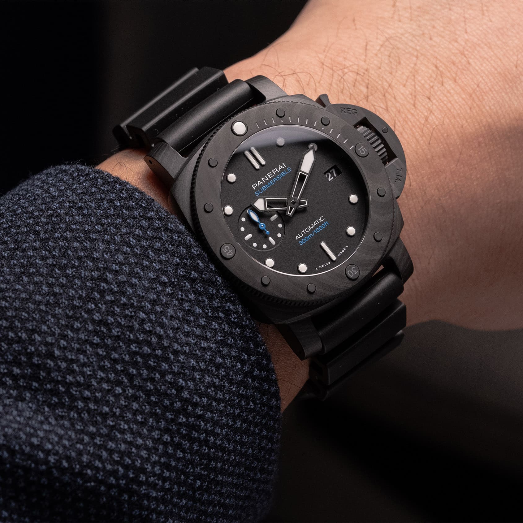 HANDS-ON: The Panerai Submersible Carbotech and Blu Abisso deliver brooding looks and high-tech attitude