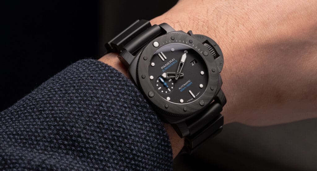 HANDS-ON: The Panerai Submersible Carbotech and Blu Abisso deliver brooding looks and high-tech attitude
