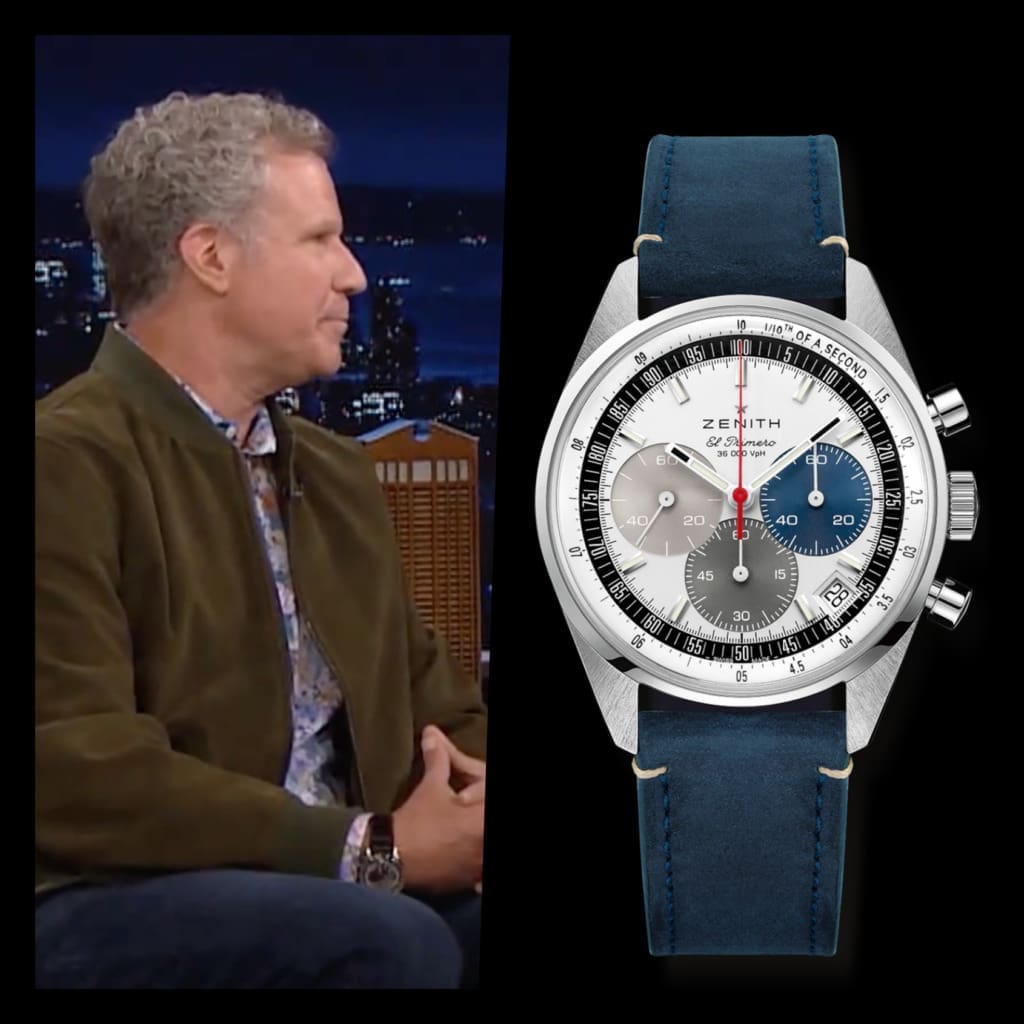 Will Ferrell, a baby bengal tiger, and Zenith watch on Tonight Show