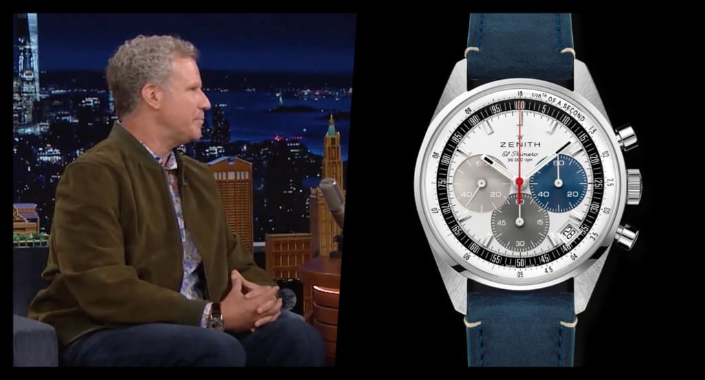 Will Ferrell brings “rare baby Bengal tiger” and Zenith watch to Tonight Show with Jimmy Fallon