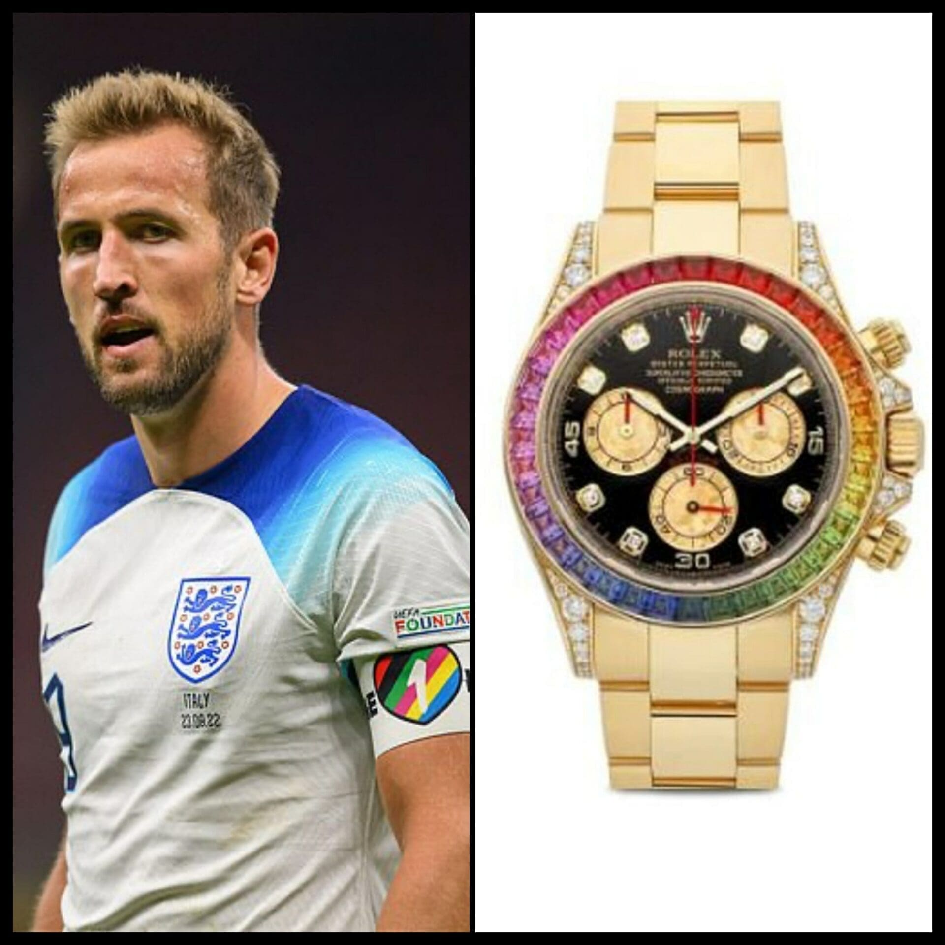 Did Harry Kane just make a cheeky Rolex protest at the Doha World Cup?