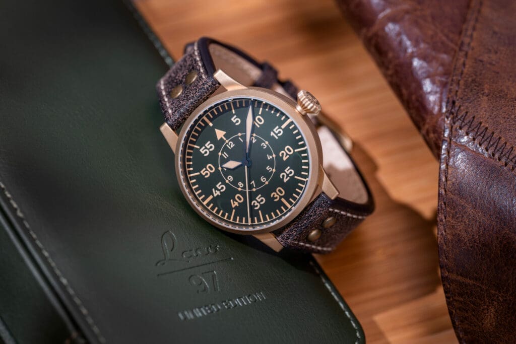 INTRODUCING: The Laco Edition 97 is a classic Type B pilot’s watch in bronze