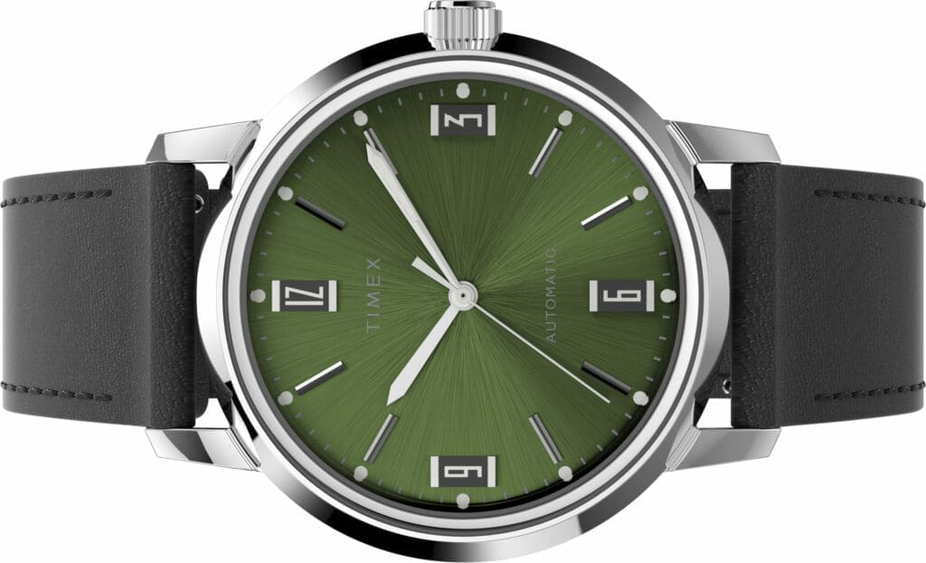 CHEAP BASTARD: The Timex Marlin Automatic 40mm affordably scratches the green itch