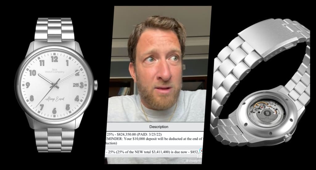 Barstool Sports “presidente” Dave Portnoy offends watch lovers with his new watch brand – then doubles down