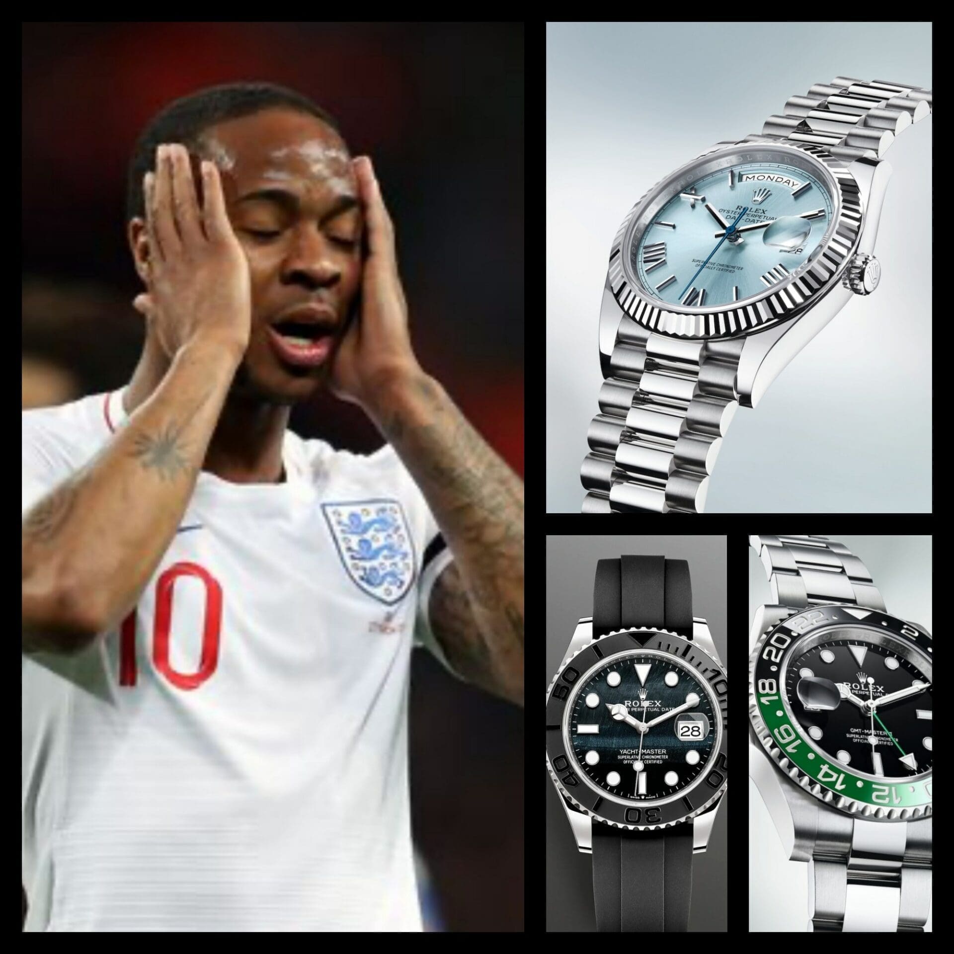 Raheem Sterling lost £300,000 of watches in a robbery. How should he replace them?