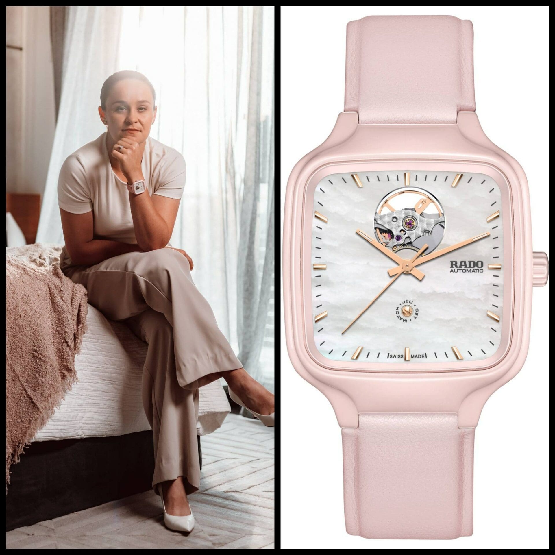Ash Barty collaborates on a new Rado True Square inspired by her mum
