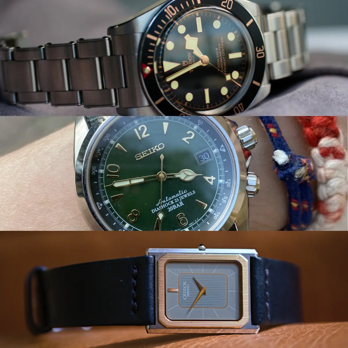 The three watches Borna wore most in 2022 - Tudor, Credor, Seiko