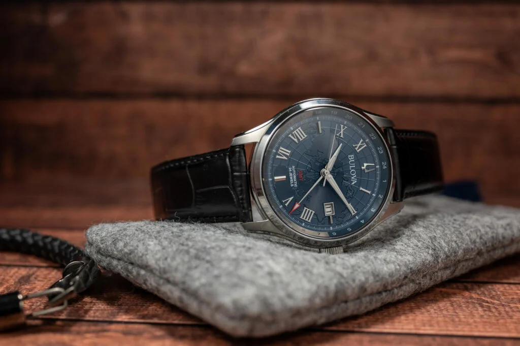 Riccardo Chronograph with Blue Sunburst Pattern Dial, Stainless Steel  Accents, Red Second Hand and Chrono … | Black leather strap, Brown leather  strap, Cool watches