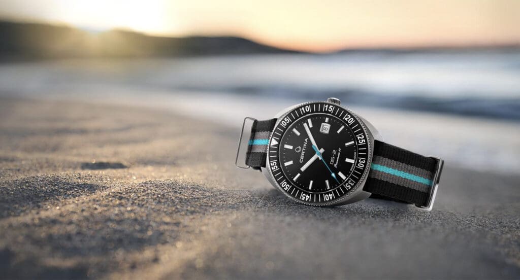 INTRODUCING: The Certina DS-2 Turning Bezel is a cushion-cased diver with a touch of retro flair