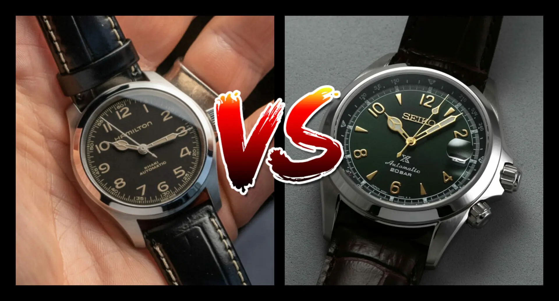 VERSUS: The Hamilton Murph 38 comes up against the Seiko Alpinist SPB121 -  Time and Tide Watches