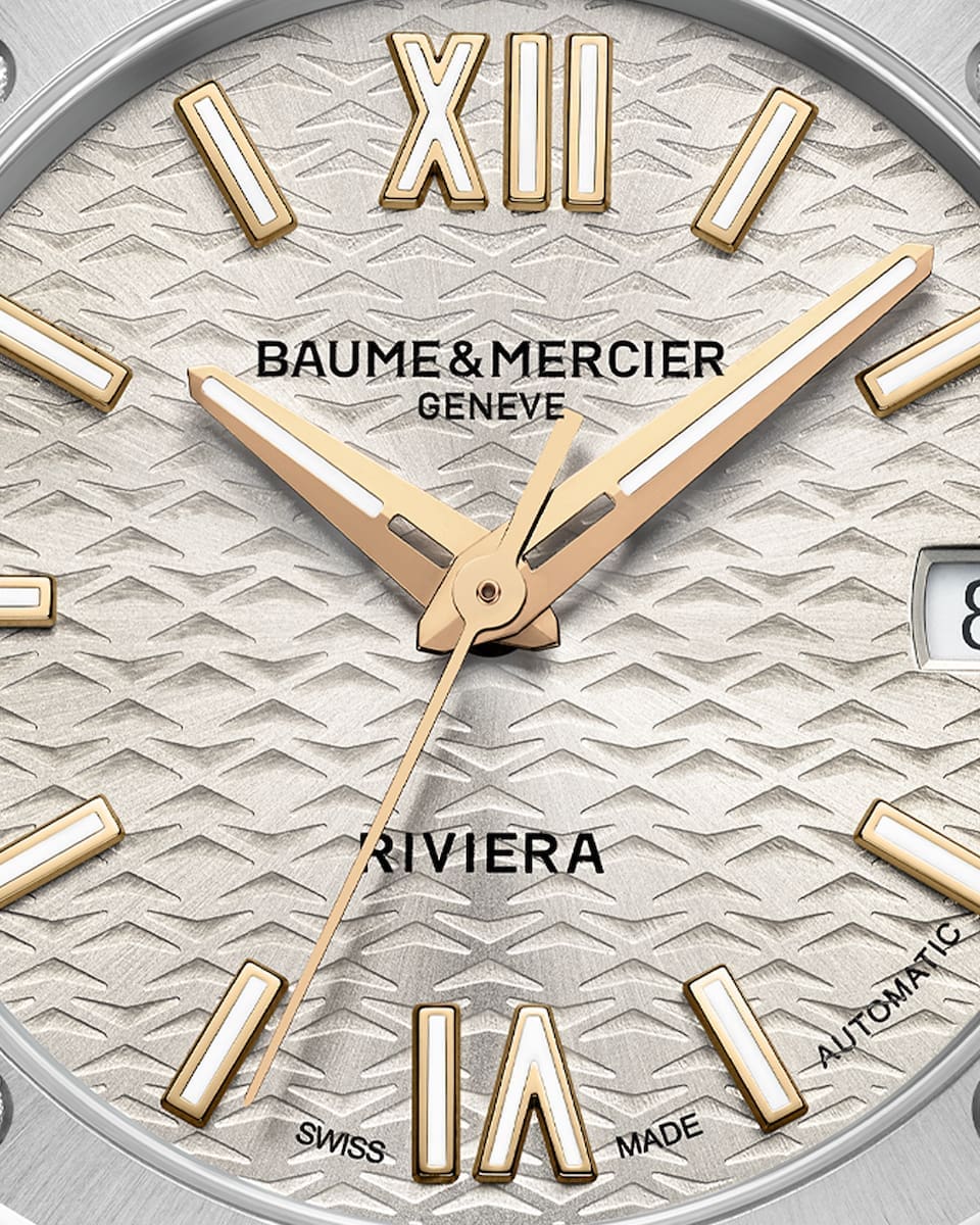 baume and mercier riviera 33mm dial
