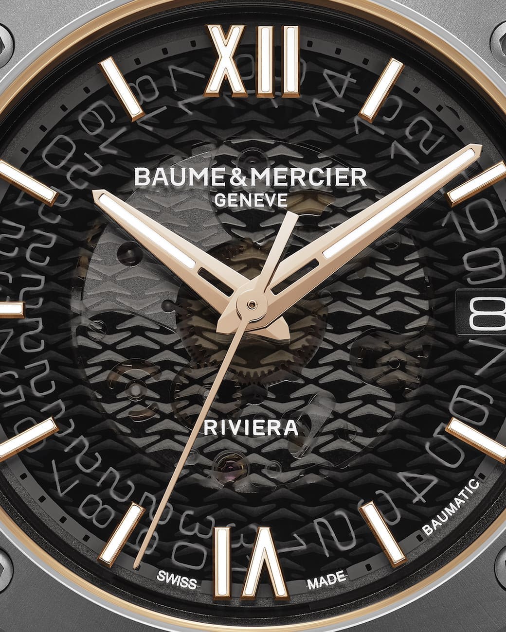 Baume Mercier Riviera 39mm smoked grey sapphire dial