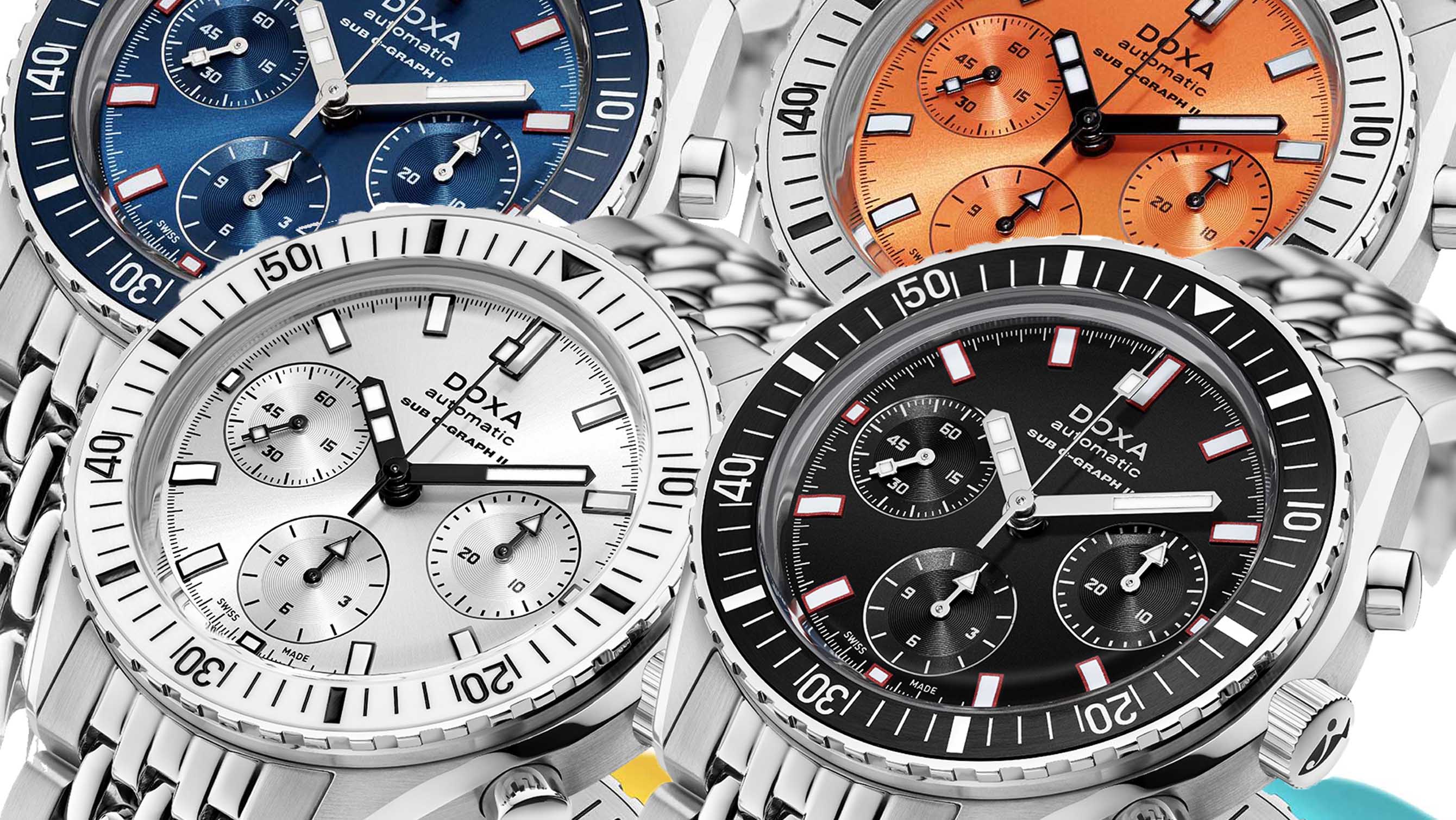 INTRODUCING: The DOXA SUB 200 C-GRAPH II is more compact and more colourful than ever