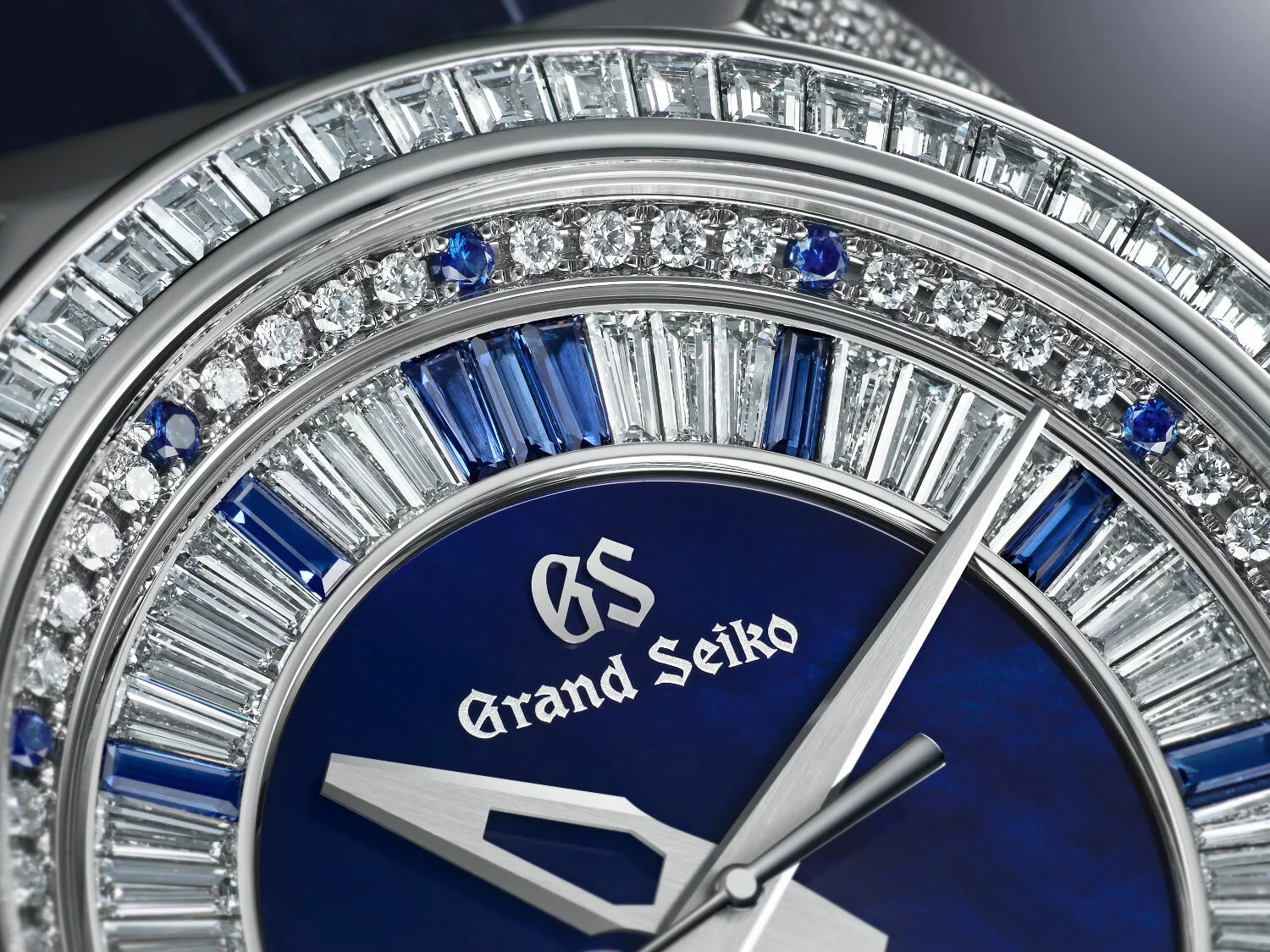 The Grand Seiko SBGD213 roars with hand-set diamonds and blue sapphires -  Time and Tide Watches