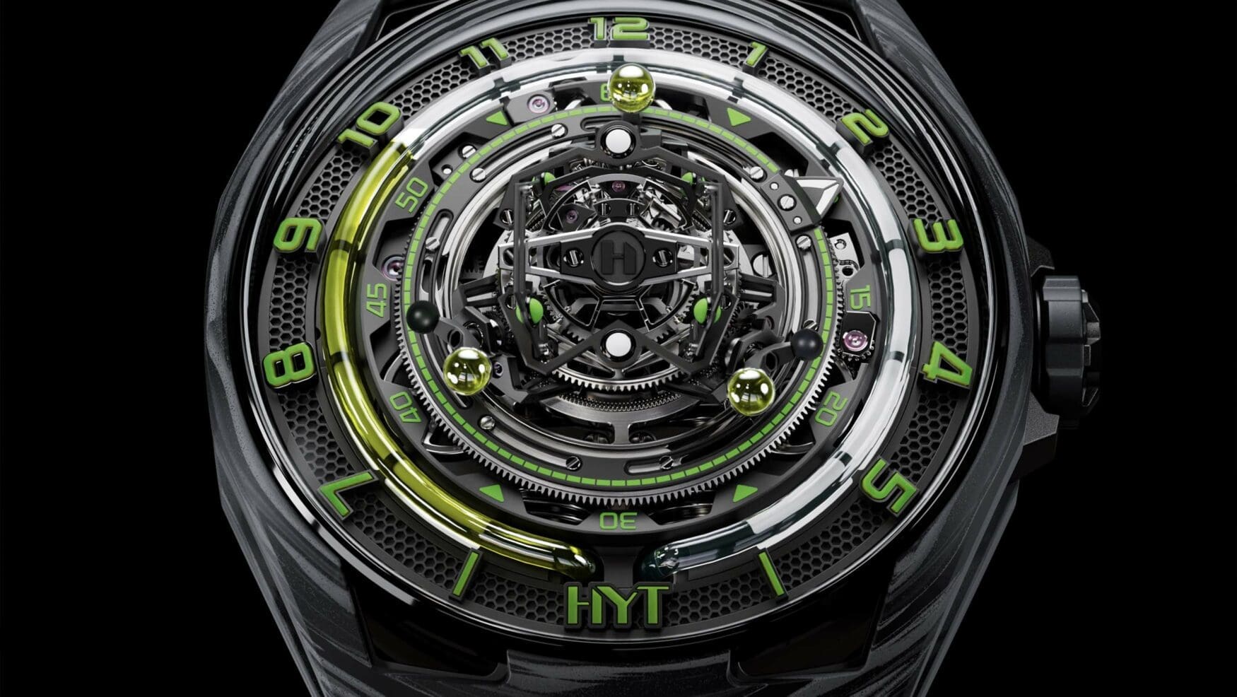 The HYT Conical Tourbillon is a visual blend of horology and science fiction