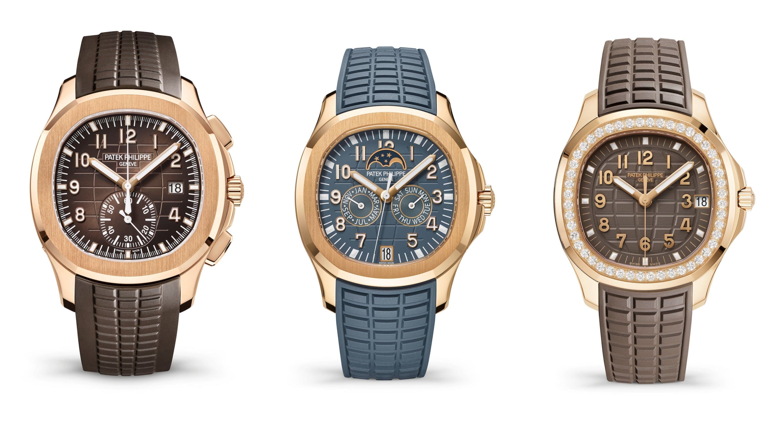 The Patek Philippe Aquanaut adds some delectable new chocolates and blue-greys to the line-up