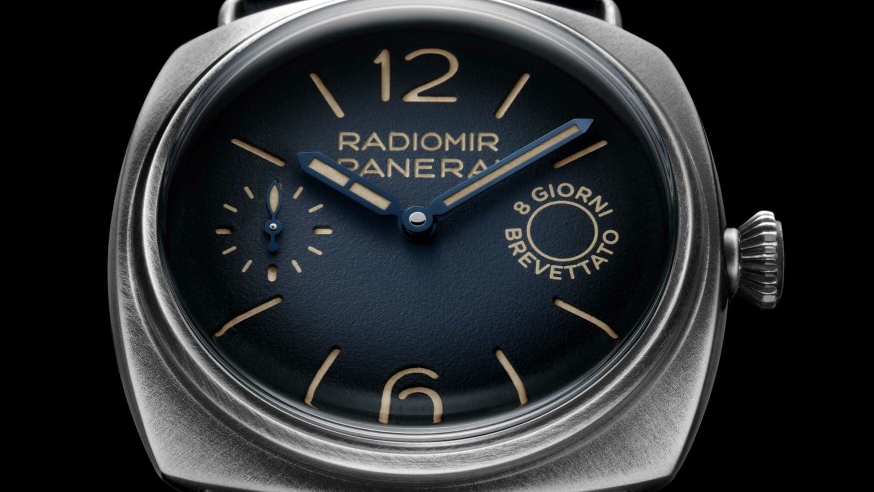The Panerai Radiomir Otto Giorni is a prototype-inspired novelty