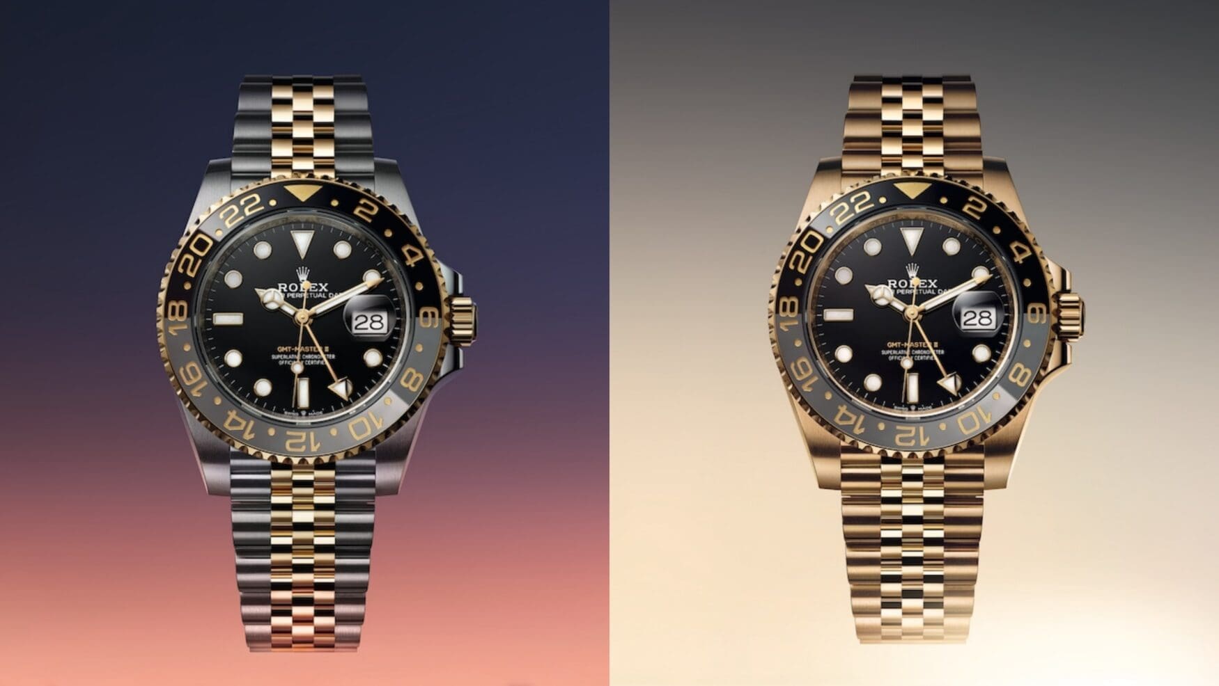 Gold rush: Rolex reintroduces the GMT-Master II in solid yellow gold and two-tone